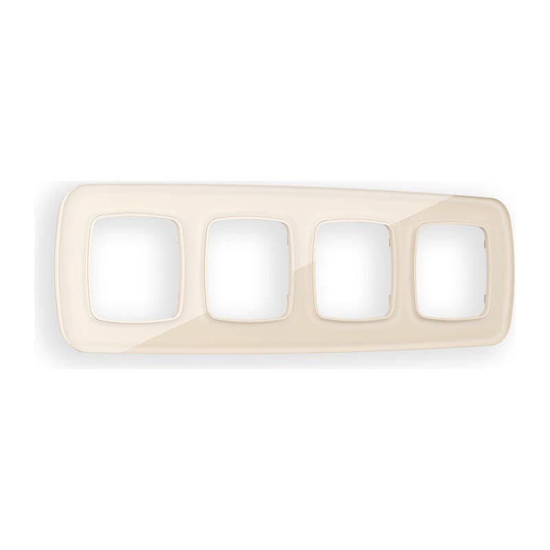 Рамка OMEGA Radian (Бежевый Стекло органическое) 4-ая