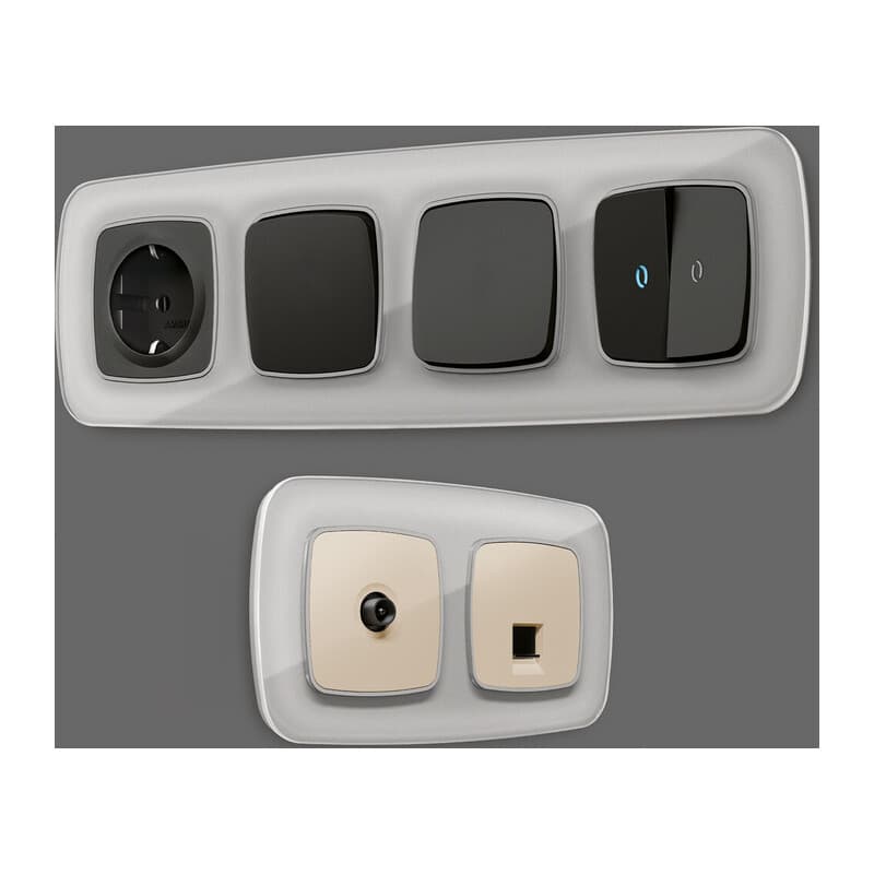 Рамка OMEGA Radian (Серебро Стекло органическое) 2-ая