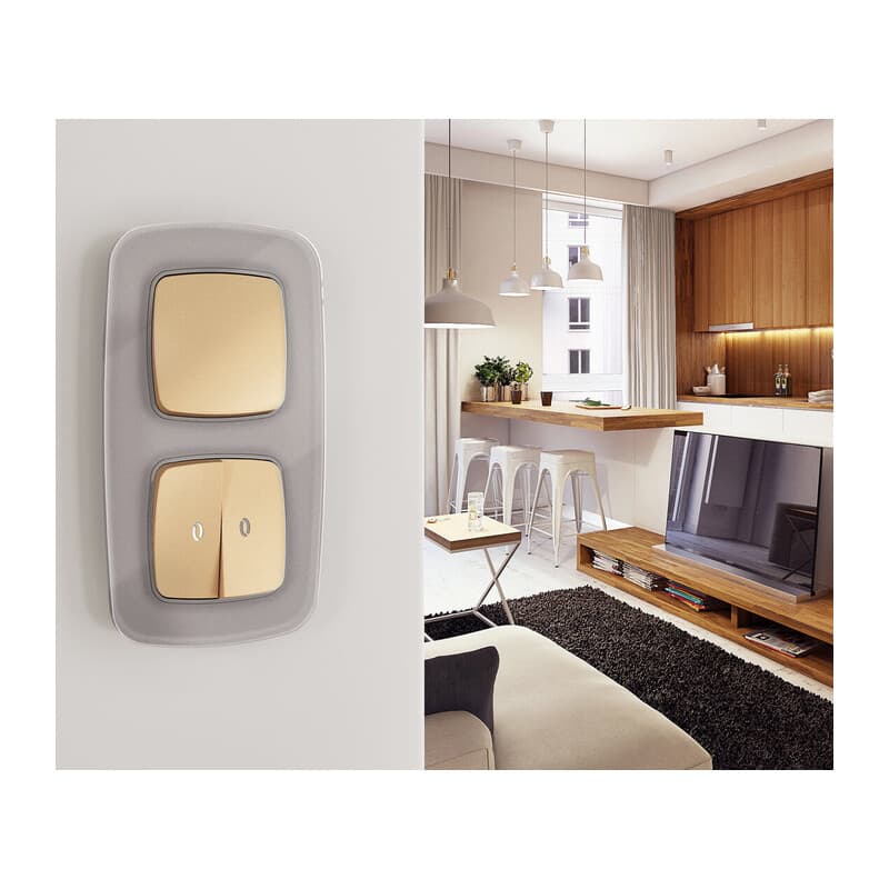 Рамка OMEGA Radian (Сталь Стекло органическое) 2-ая