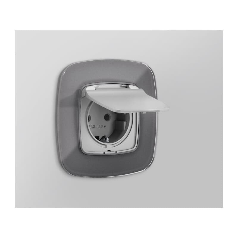 Рамка OMEGA Radian (Антрацит серый Стекло органическое) 1-ая