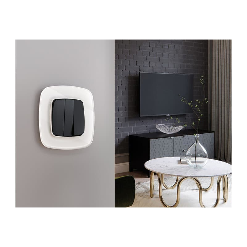 Рамка OMEGA Radian (Белый Стекло закаленное натуральное) 1-ая