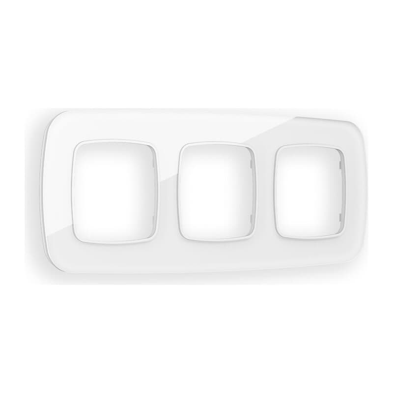 Рамка OMEGA Radian (Белый Стекло закаленное натуральное) 3-ая