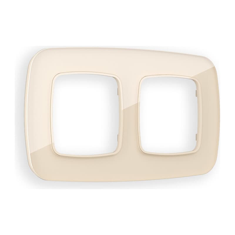 Рамка OMEGA Radian (Бежевый Стекло закаленное натуральное) 2-ая