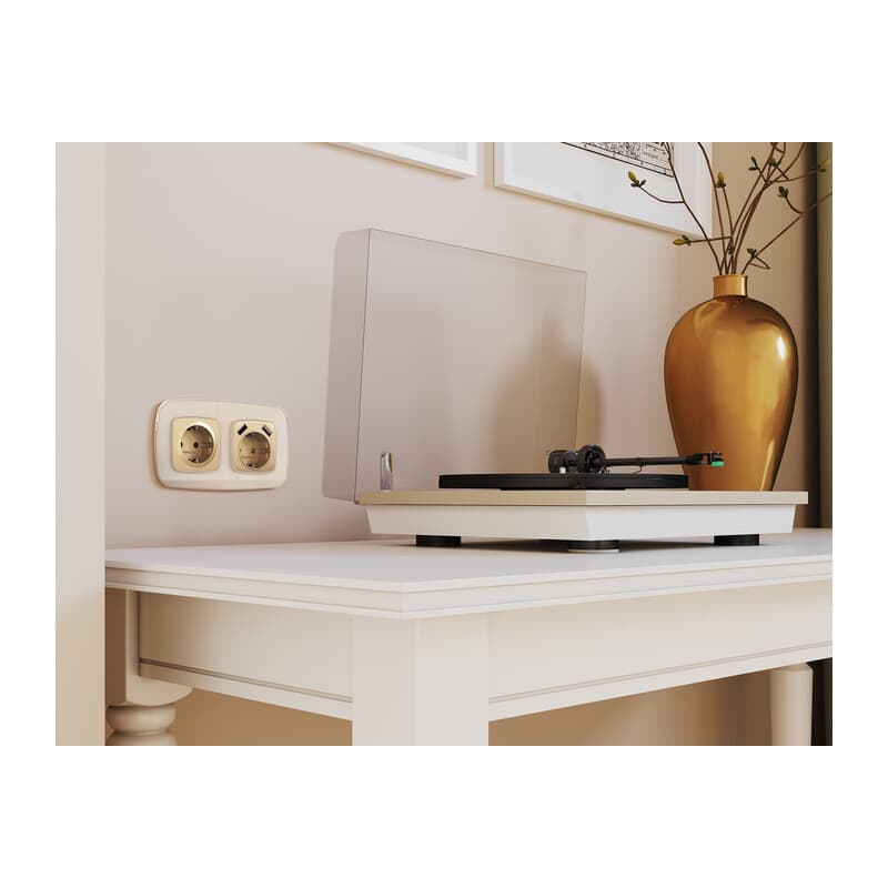 Рамка OMEGA Radian (Бежевый Стекло закаленное натуральное) 3-ая