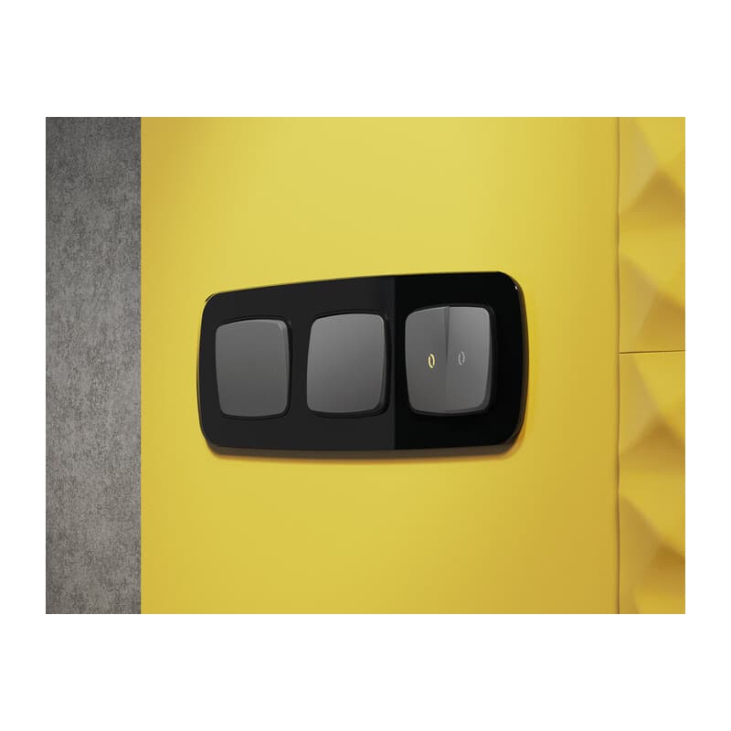 Рамка OMEGA Radian (Черный Стекло закаленное натуральное) 4-ая