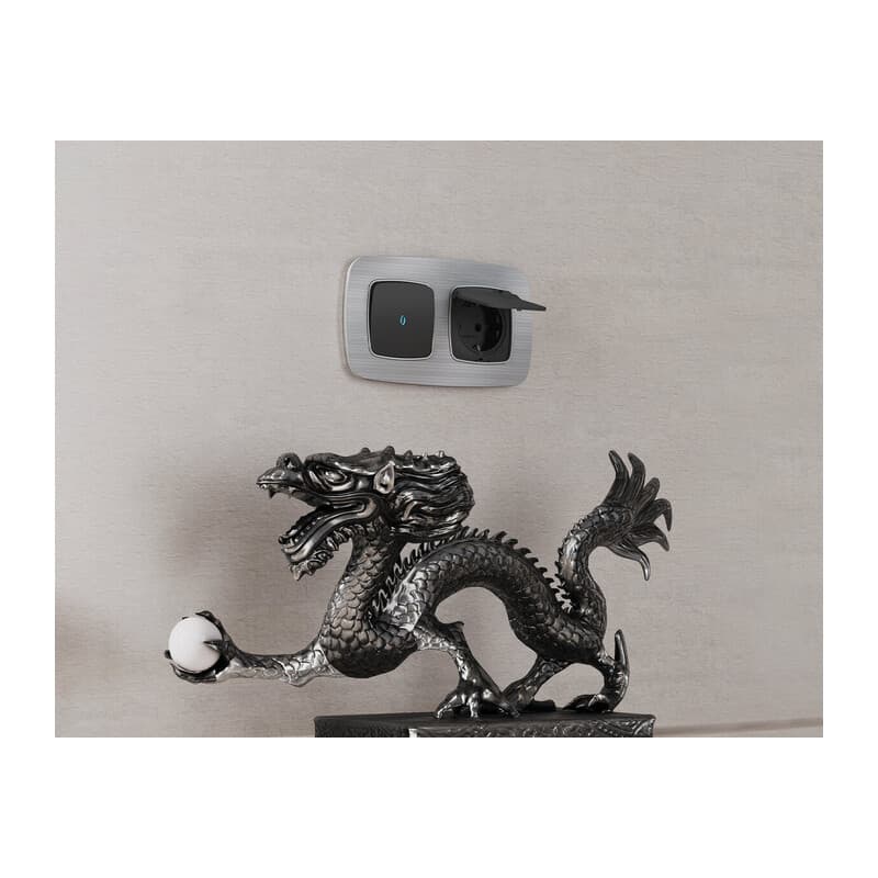 Рамка OMEGA Radian (Серебро Металл шлифованный) 4-ая