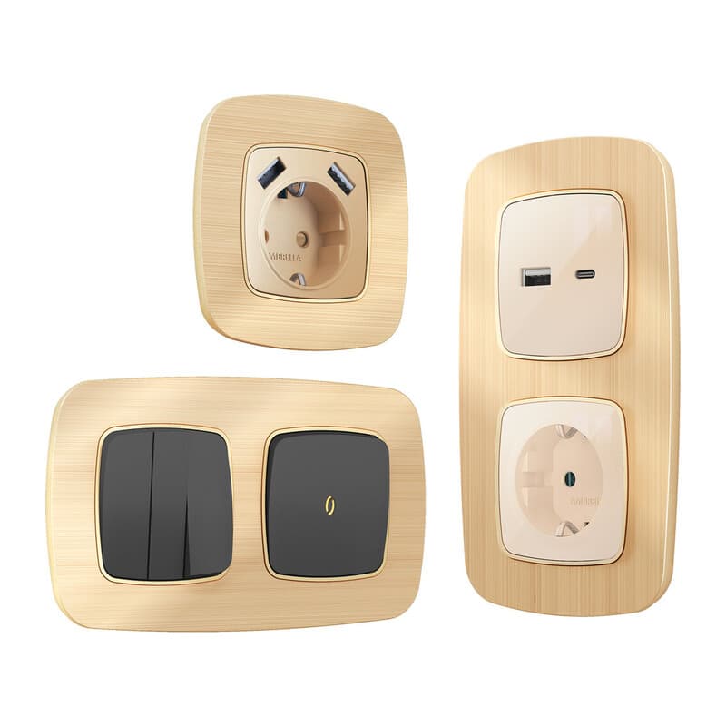 Рамка OMEGA Radian (Шампань Металл шлифованный) 2-ая