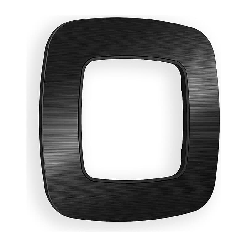 Рамка OMEGA Radian (Черный Металл шлифованный) 1-ая