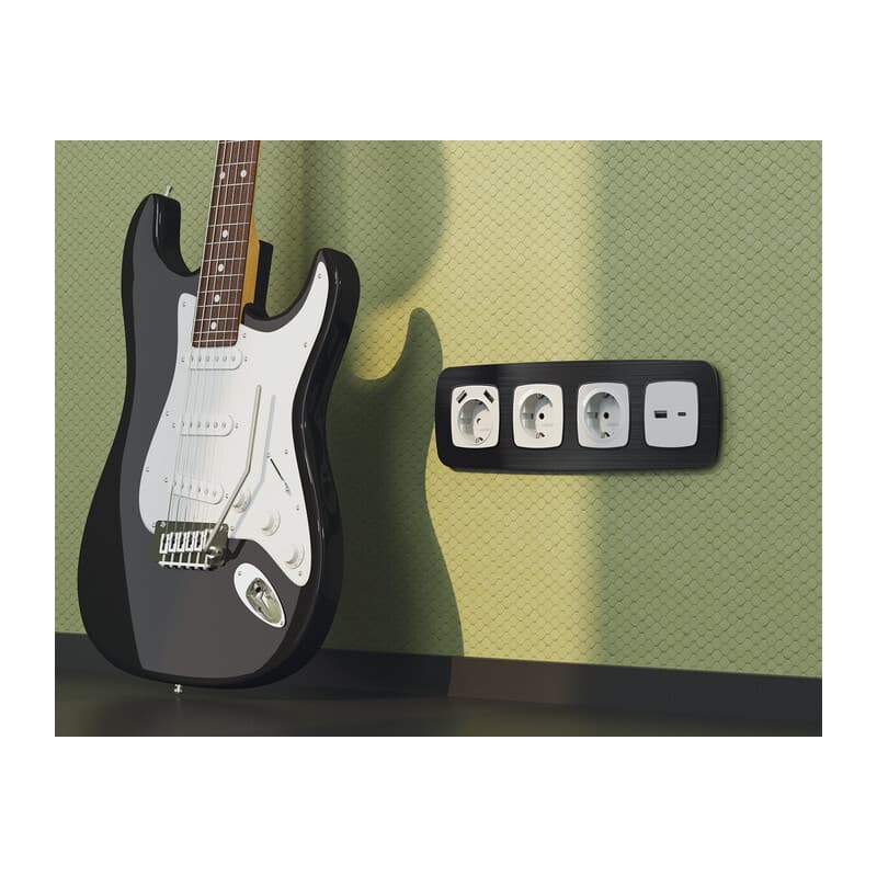 Рамка OMEGA Radian (Черный Металл шлифованный) 4-ая