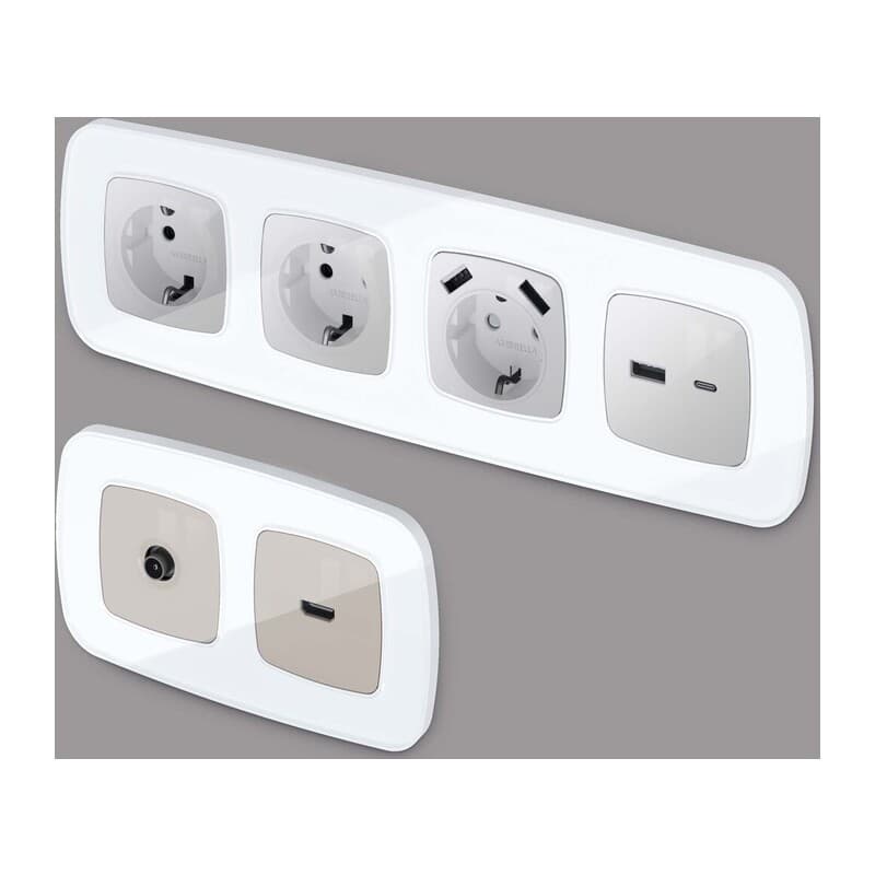 Рамка OMEGA Coint (Белый Стекло органическое) 4-ая