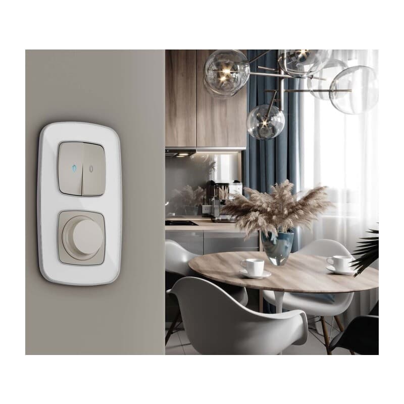 Рамка OMEGA Coint (Белый Стекло органическое/Серебро) 2-ая