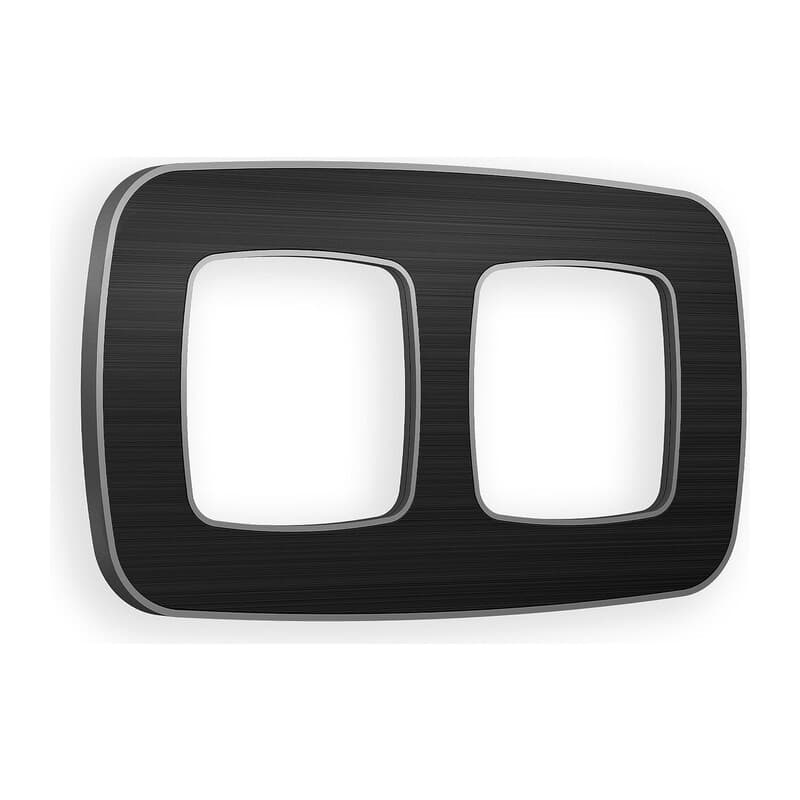 Рамка OMEGA Coint (Черный Стекло органическое/Сталь) 2-ая