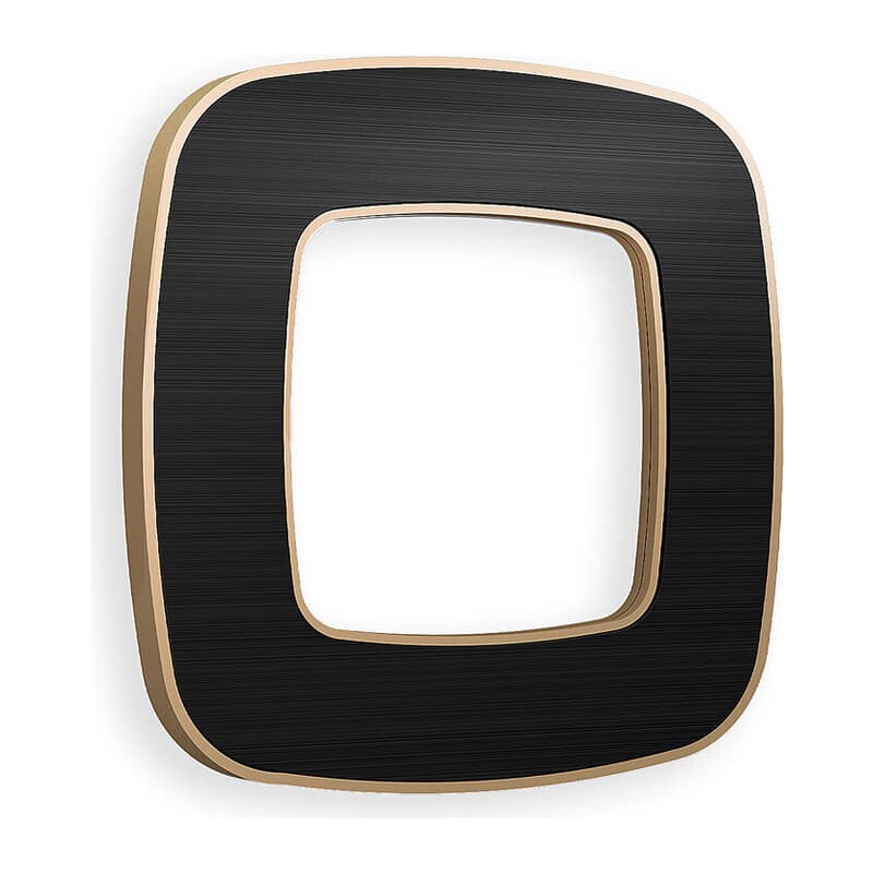 Рамка OMEGA Coint (Черный Стекло органическое/Шампань) 1-ая