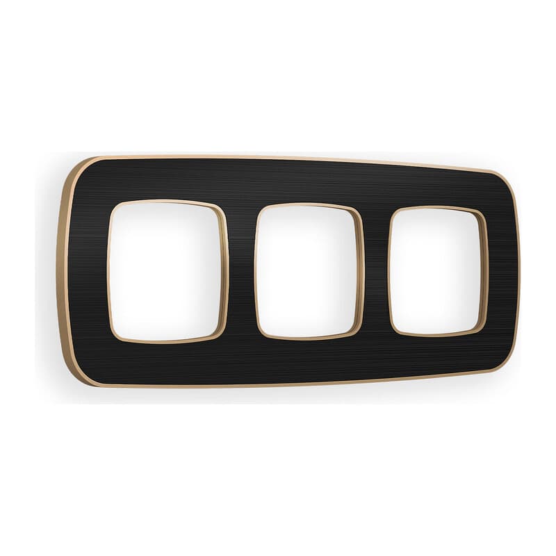 Рамка OMEGA Coint (Черный Стекло органическое/Шампань) 3-ая