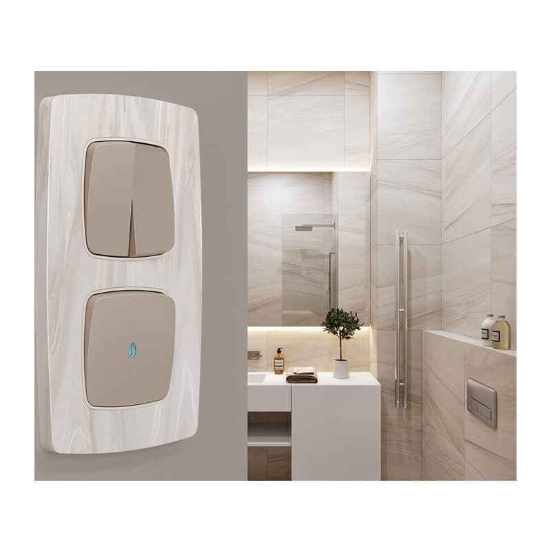 Рамка OMEGA Opera (Бежевый мрамор) 2-ая