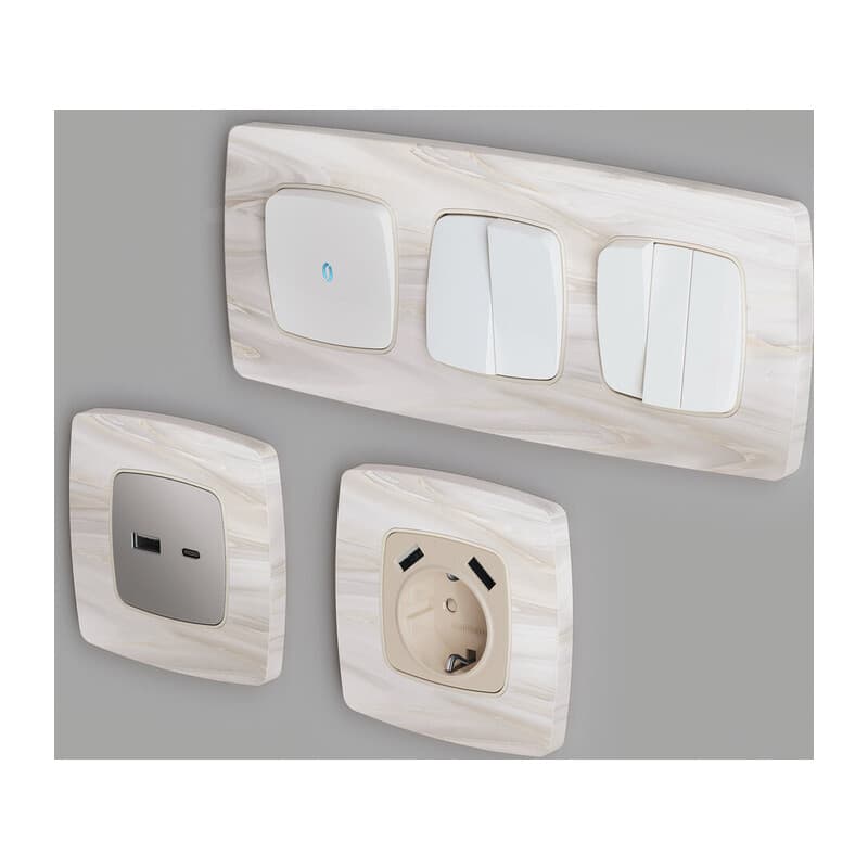 Рамка OMEGA Opera (Бежевый мрамор) 3-ая