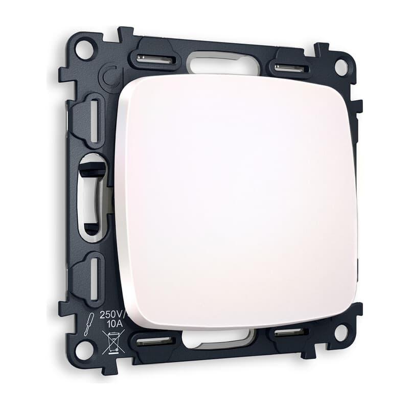 Комплект механизма 1-кл перекрестного выключателя OMEGA Жемчуг QUANT (OP2010, VM112)