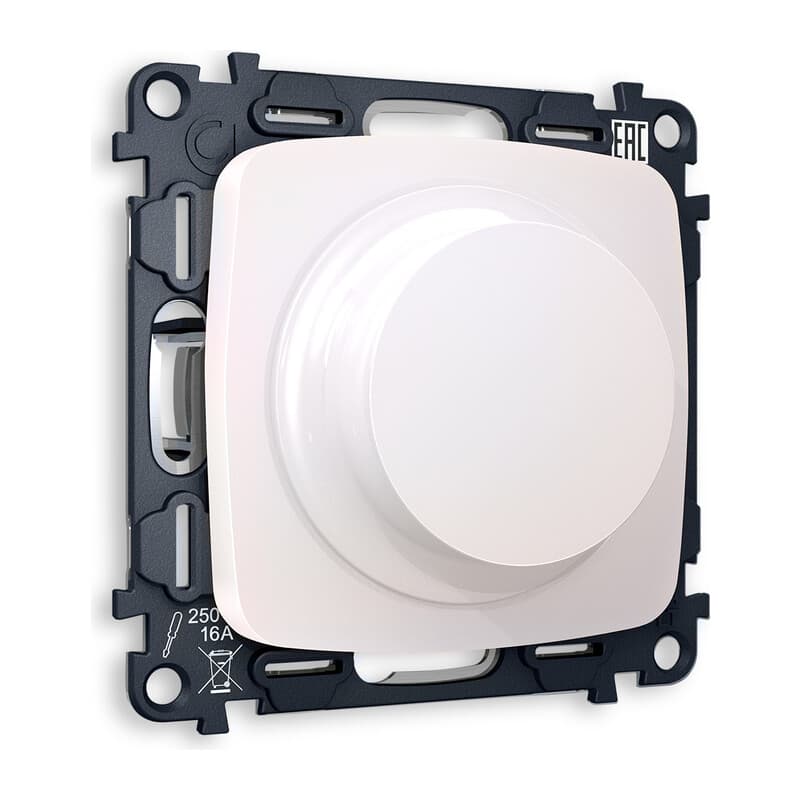 Комплект механизма светорегулятора универсального OMEGA Жемчуг 25-600W/LED 5-300W QUANT (OP2055, VM136)