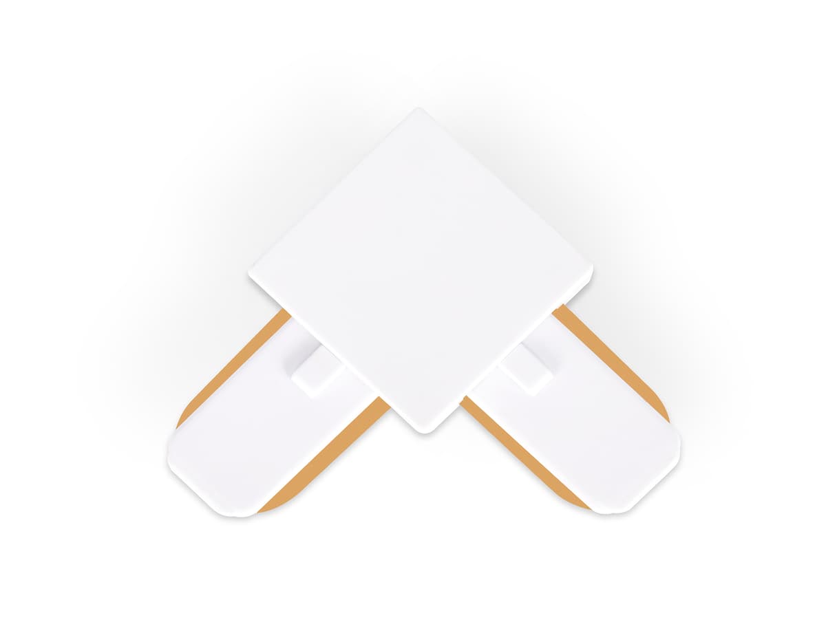 GL7070 WH белый коннектор угловой однофазный для соединения трековых шинопроводов