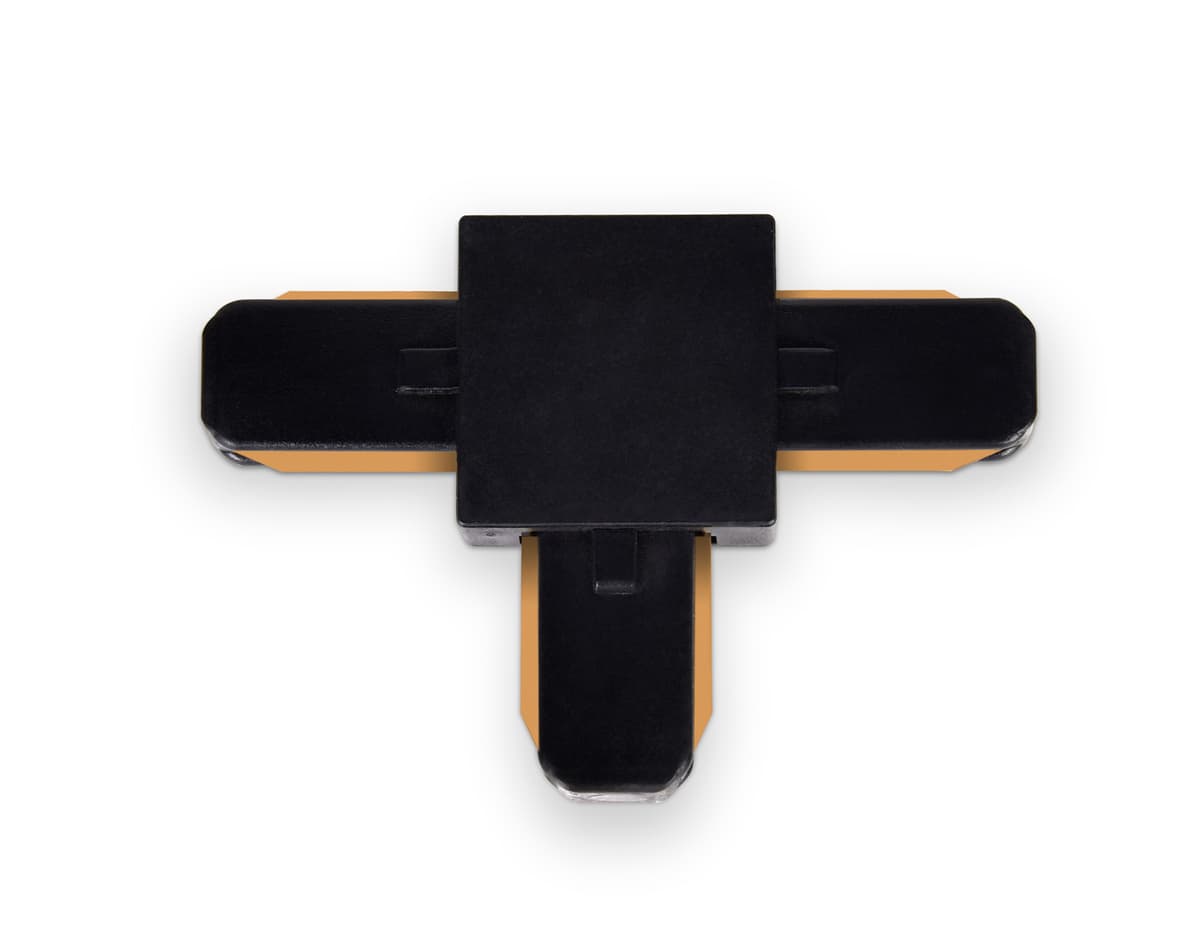 GL7078 BK черный коннектор Т-образный однофазный для соединения трековых шинопроводов