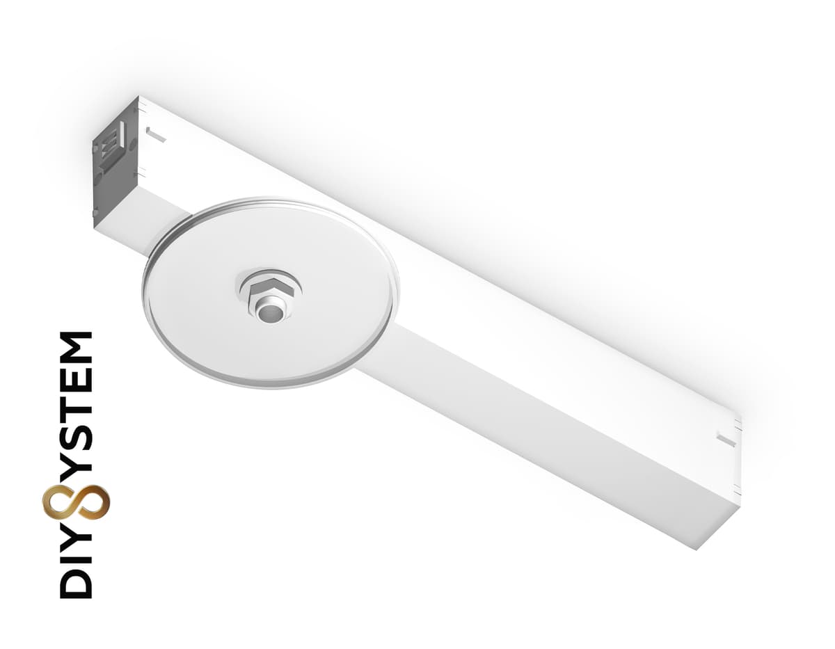 A2541 WH белый крепеж трековый для корпуса DIY D85mm 232*83*55