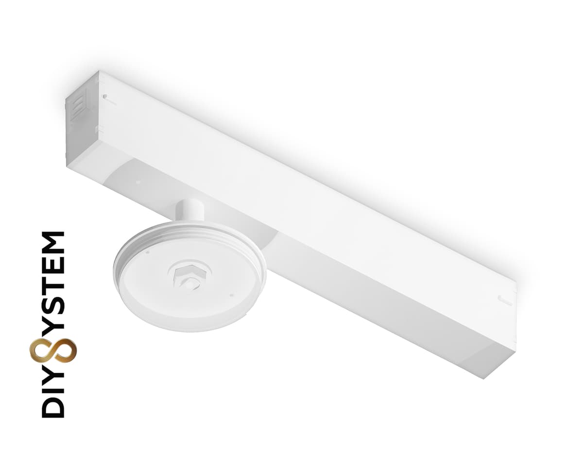 A2547 WH белый крепеж трековый для корпуса DIY D70mm 232*70*80