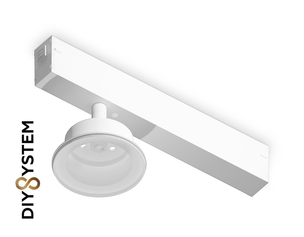 A2550 WH белый крепеж трековый для корпуса DIY D85mm 232*83*105