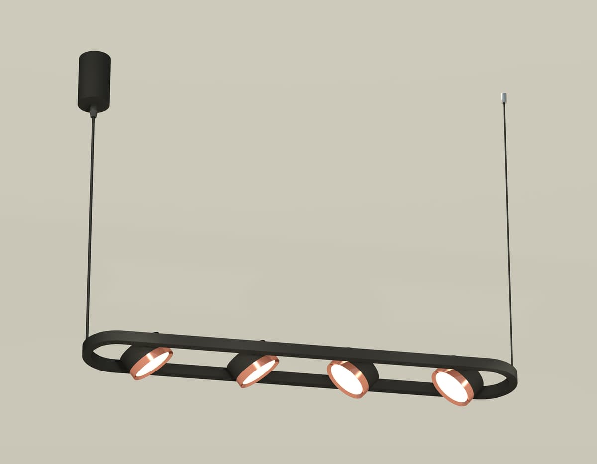 XB9164103/4 SBK/PPG черный песок/золото розовое полированное GX53 (C9164, N8126)