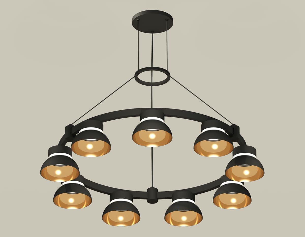 XR92051702/9 SBK/PYG/CL черный песок/золото желтое полированное/прозрачный GX53 (A9205,C9242,N8145)