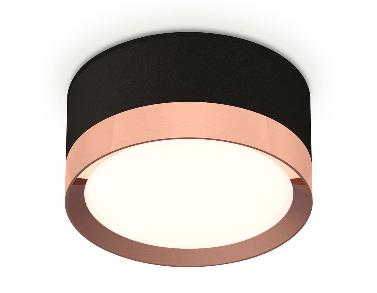 XS8102005 SBK/PPG черный песок/золото розовое полированное GX53 (C8102, N8126)