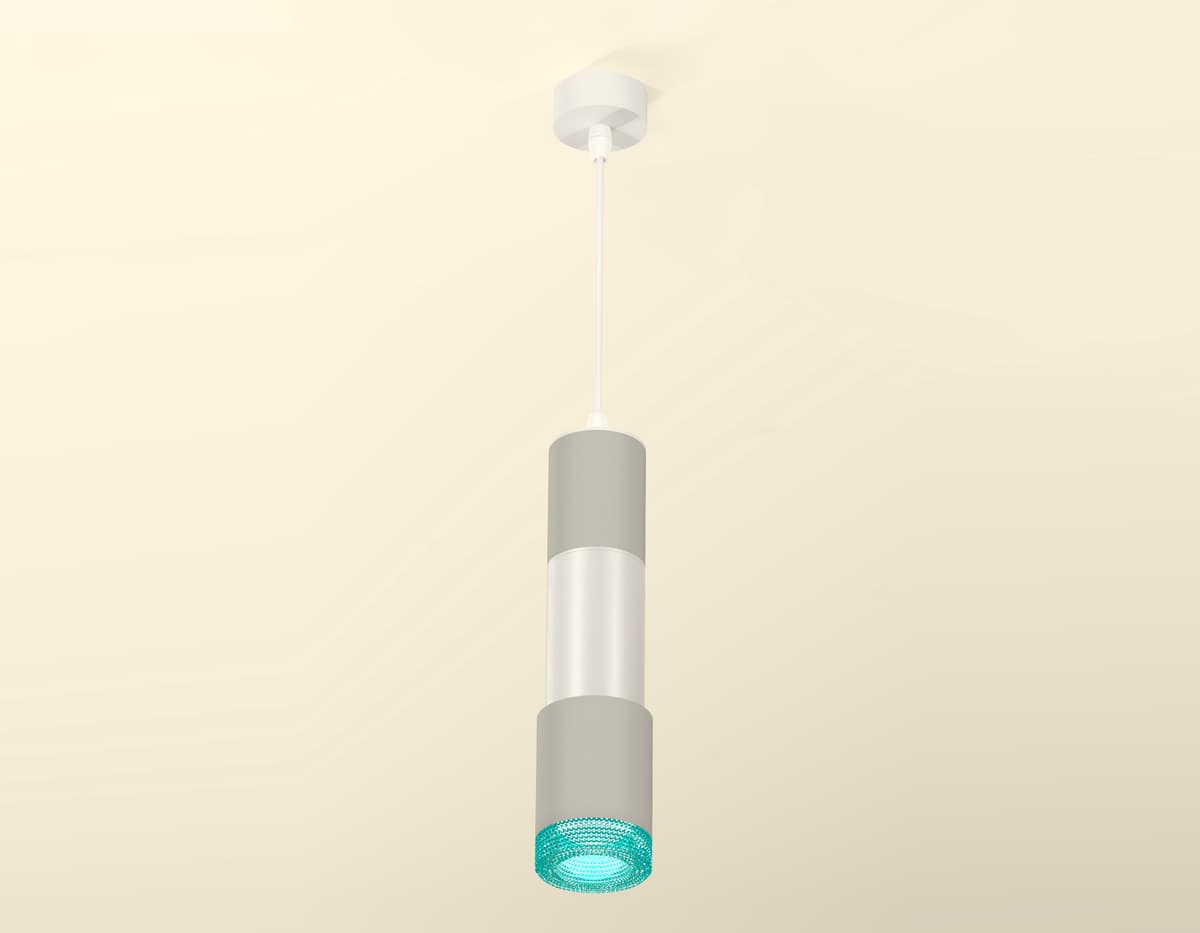 XP7423002 SGR/PSL/BL серый песок/серебро полированное/голубой MR16 GU5.3