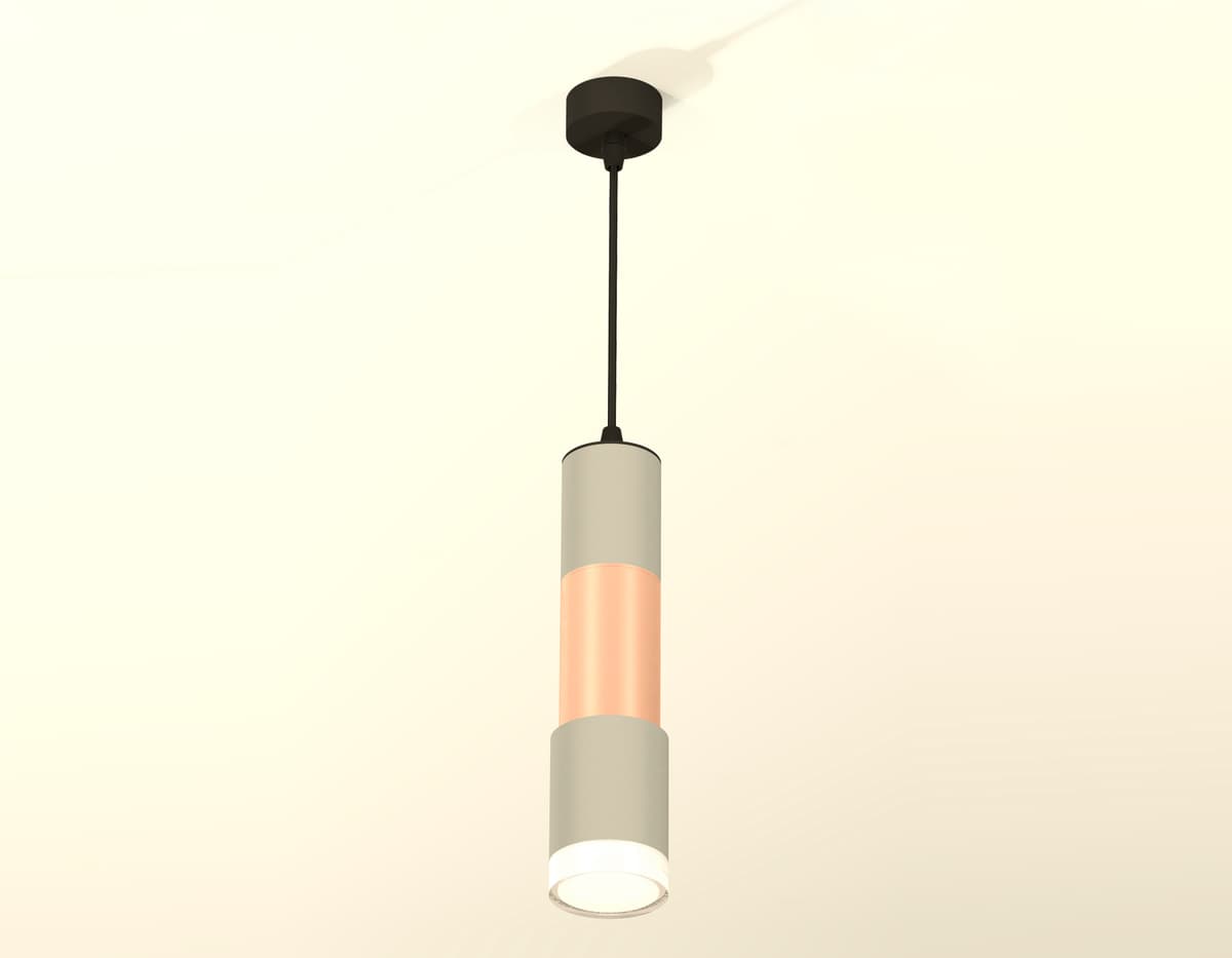 XP7423062 SGR/PPG/CL серый песок/золото розовое полированное/прозрачный MR16 GU5.3