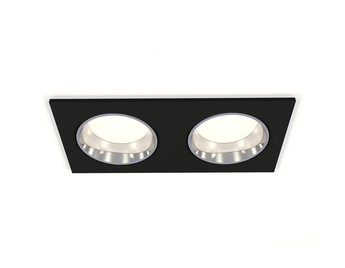 XC6526003 SBK/PSL черный песок/серебро полированное MR16 GU5.3 (C6526, N6112)