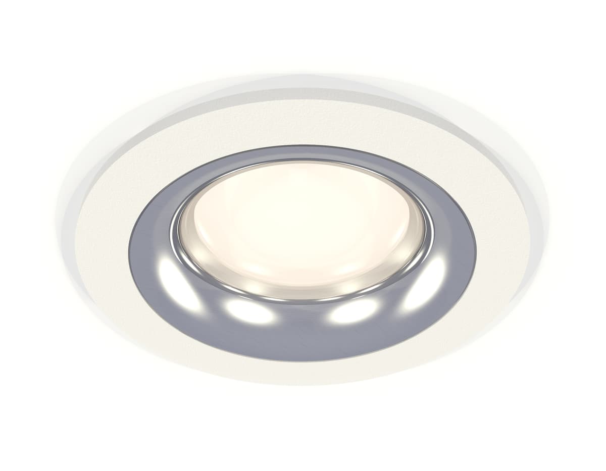 XC7621003 SWH/PSL белый песок/серебро полированное MR16 GU5.3 (C7621, N7012)