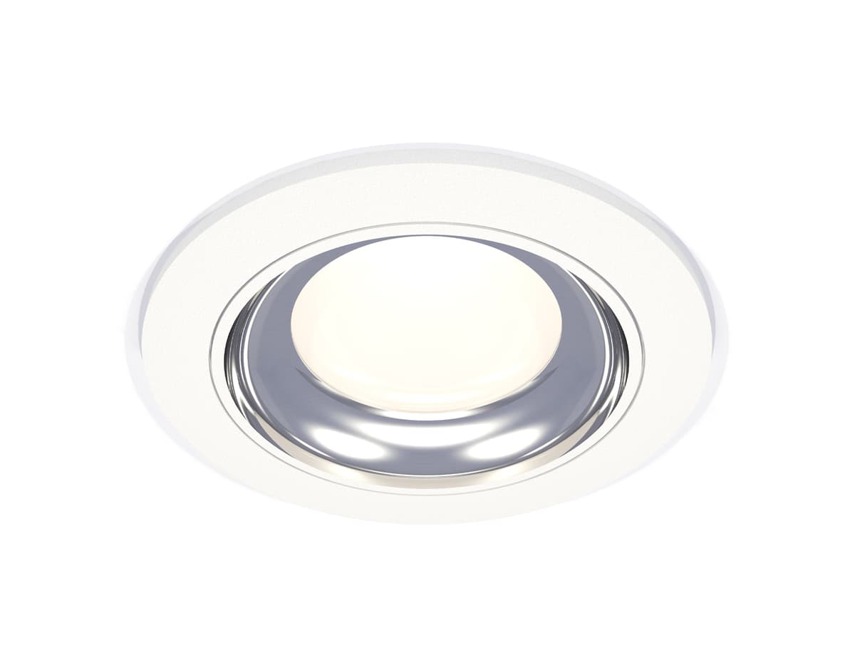 XC7621061 SWH/PSL белый песок/серебро полированное MR16 GU5.3 (C7621, N7022)