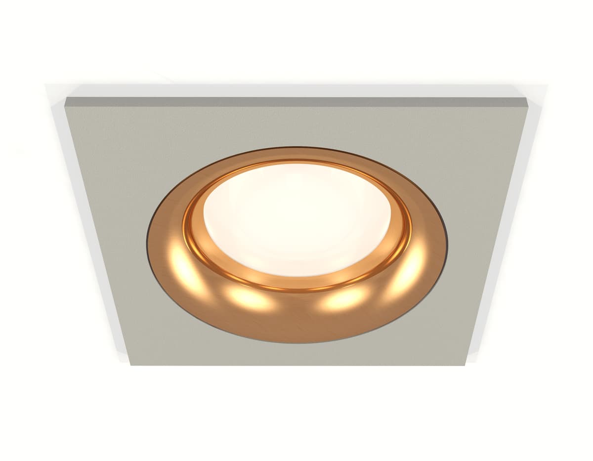 XC7633005 SGR/PYG серый песок/золото желтое полированное MR16 GU5.3 (C7633, N7014)