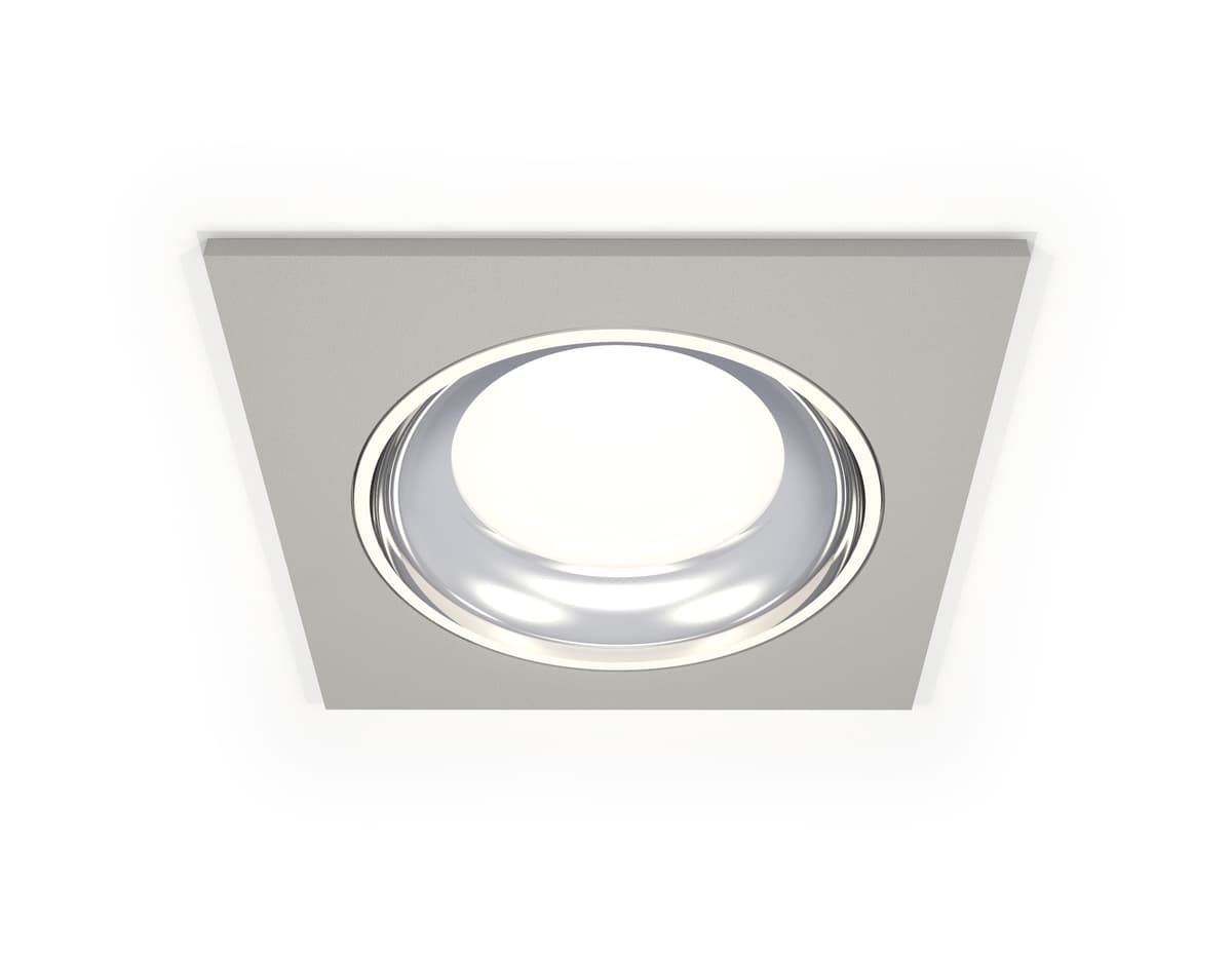 XC7633061 SGR/PSL серый песок/серебро полированное MR16 GU5.3 (C7633, N7022)