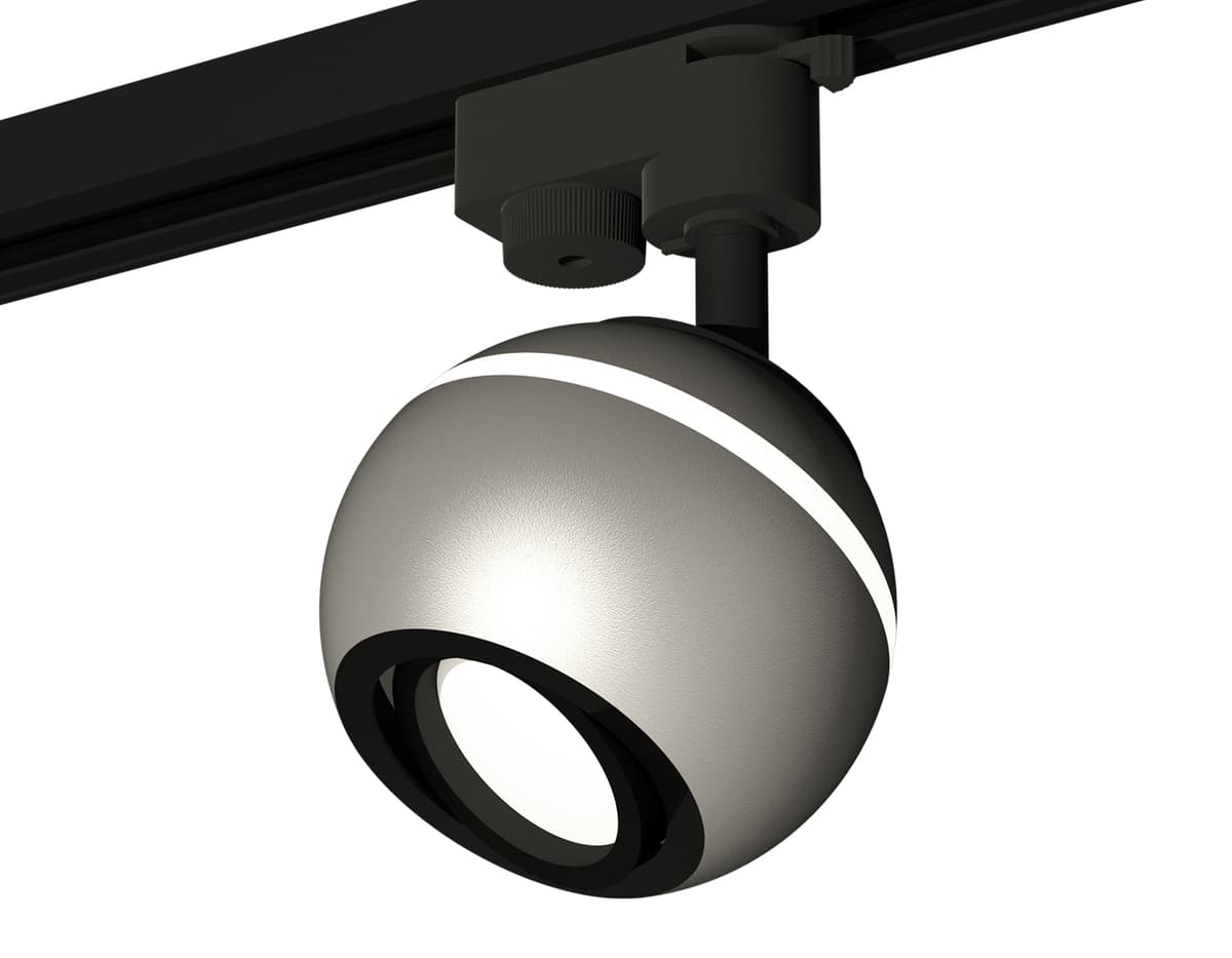 XT1103001 SSL/PBK серебро песок/черный полированный MR16 GU5.3 LED 3W 4200K (A2521, C1103, N7002)