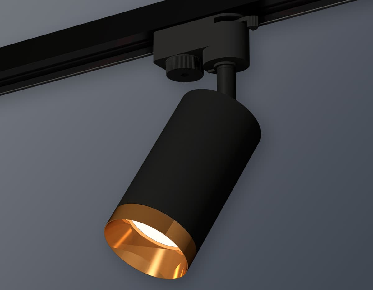 XT6323064 SBK/PYG черный песок/золото желтое полированное MR16 GU5.3 (A2521, C6323, N6134)