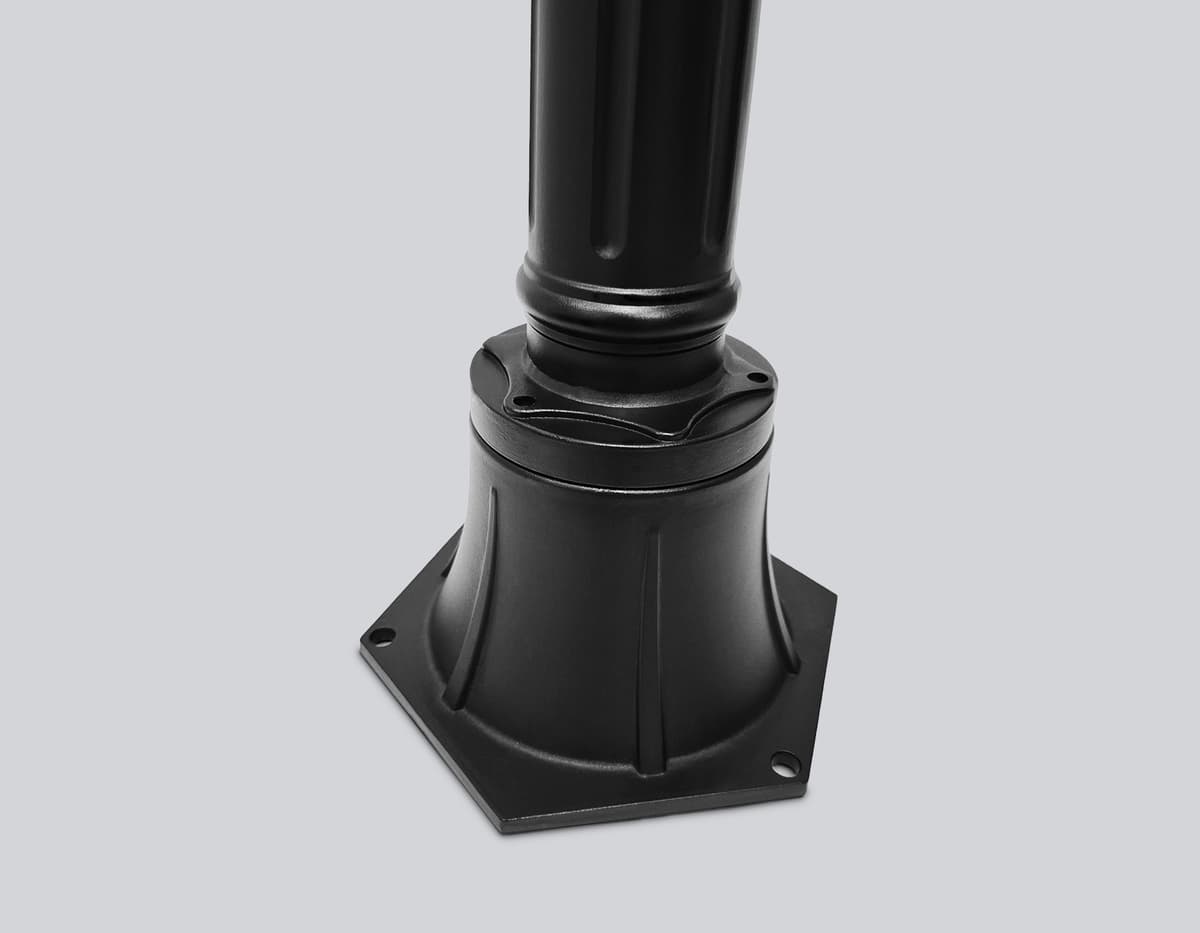 ST2037 BK/CL черный/прозрачный IP54 E27 max 40W D150*1100