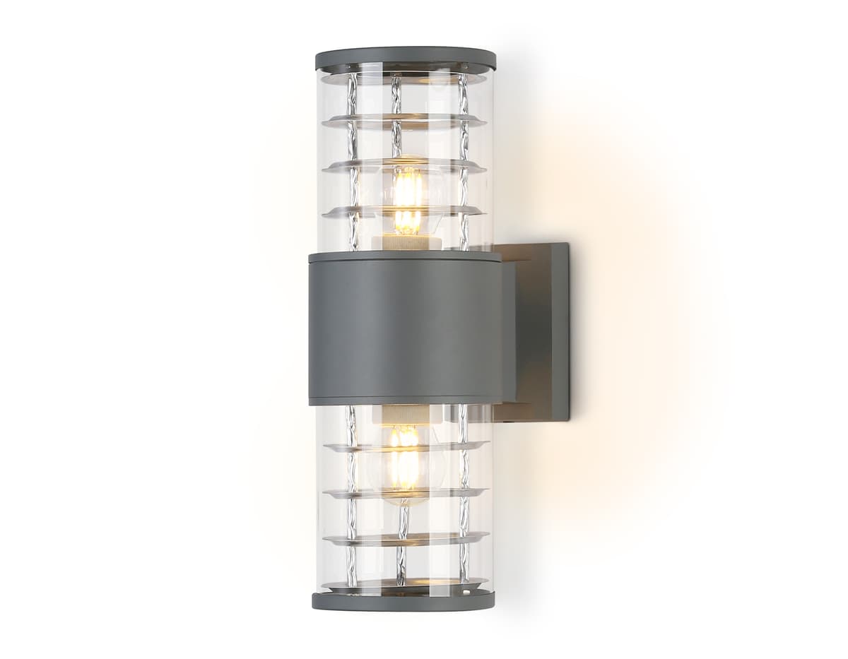 ST2523/2 GR/CL серый/прозрачный IP54 E27/2 max 40W 305*110*155