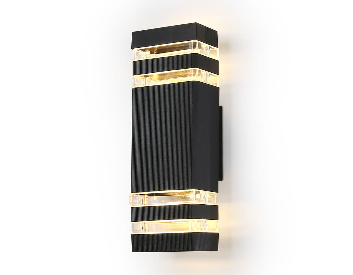 ST2574/2 BK/CL черный/прозрачный IP54 GU10/2 max 35W 310*110*65