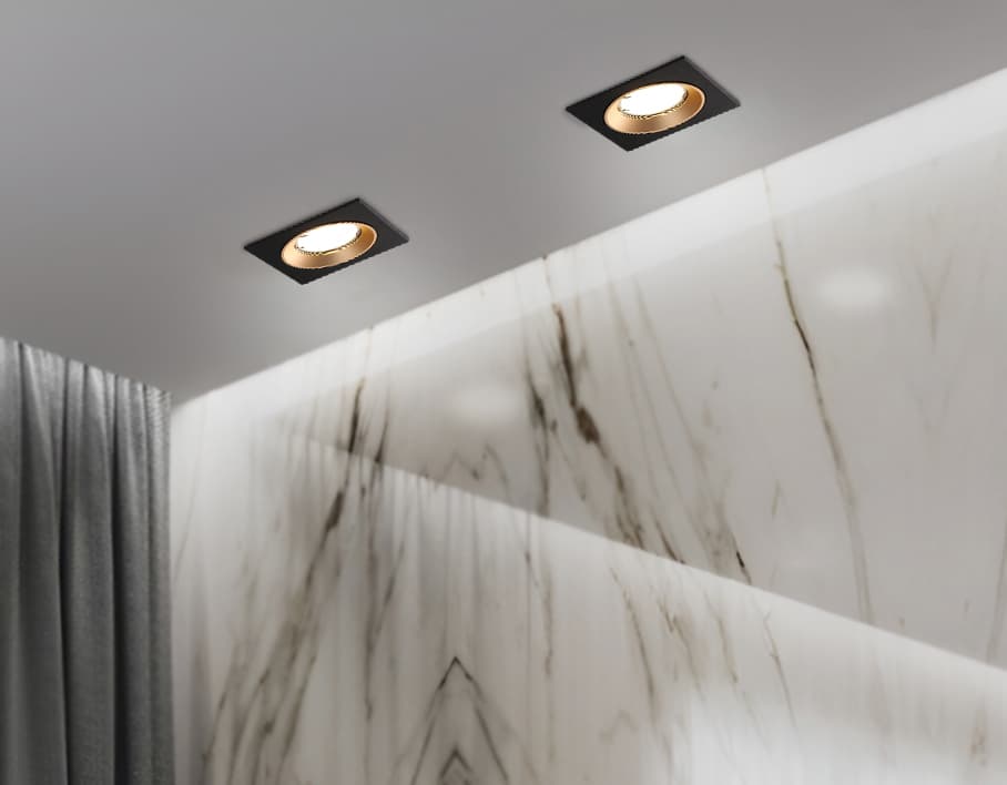 A8927 BK/GD черный/золото MR16 GU5.3 92*92*24