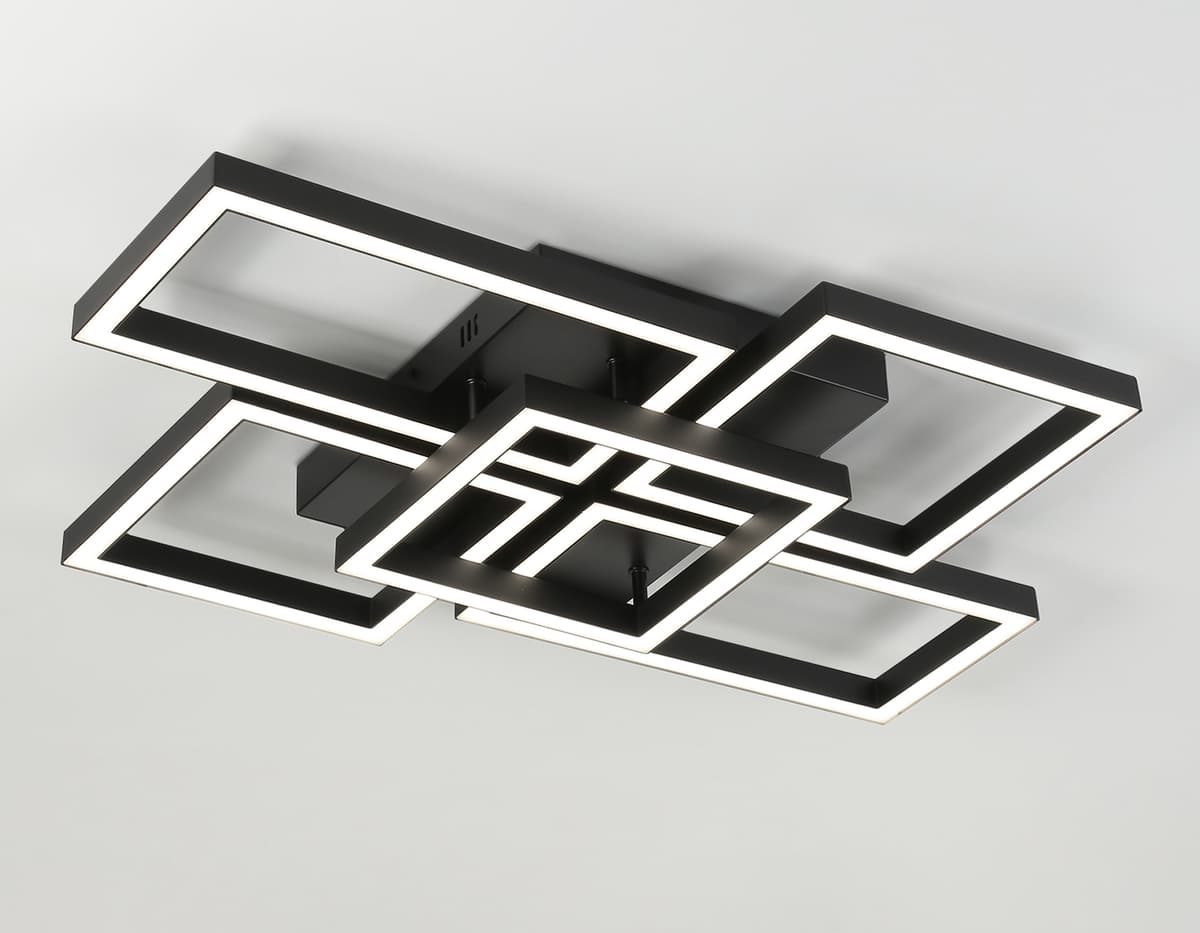 FA1012/4+1 BK черный 90W 3000K-6400K 710*490*95 (ПДУ ИК)