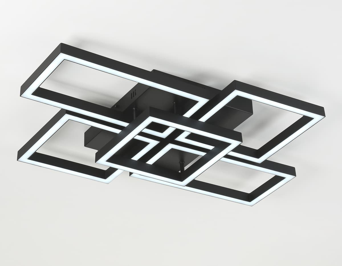 FA1012/4+1 BK черный 90W 3000K-6400K 710*490*95 (ПДУ ИК)