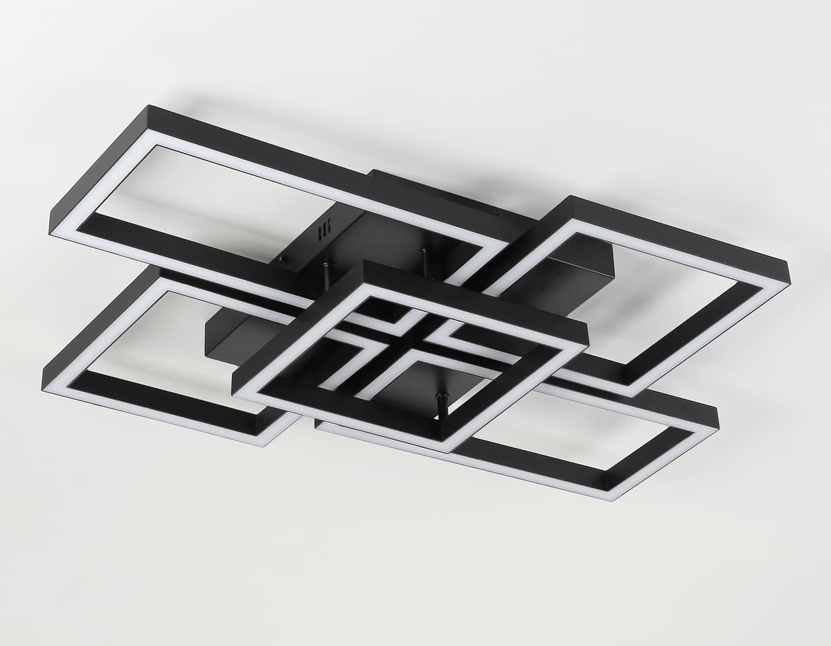FA1012/4+1 BK черный 90W 3000K-6400K 710*490*95 (ПДУ ИК)