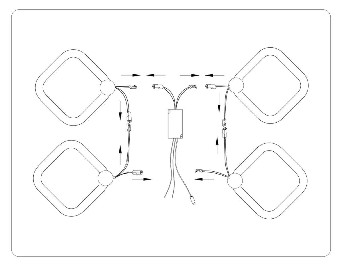 FA3819/4 WH белый 3000K-6400K 67W 380*380*90 (ПДУ ИК)