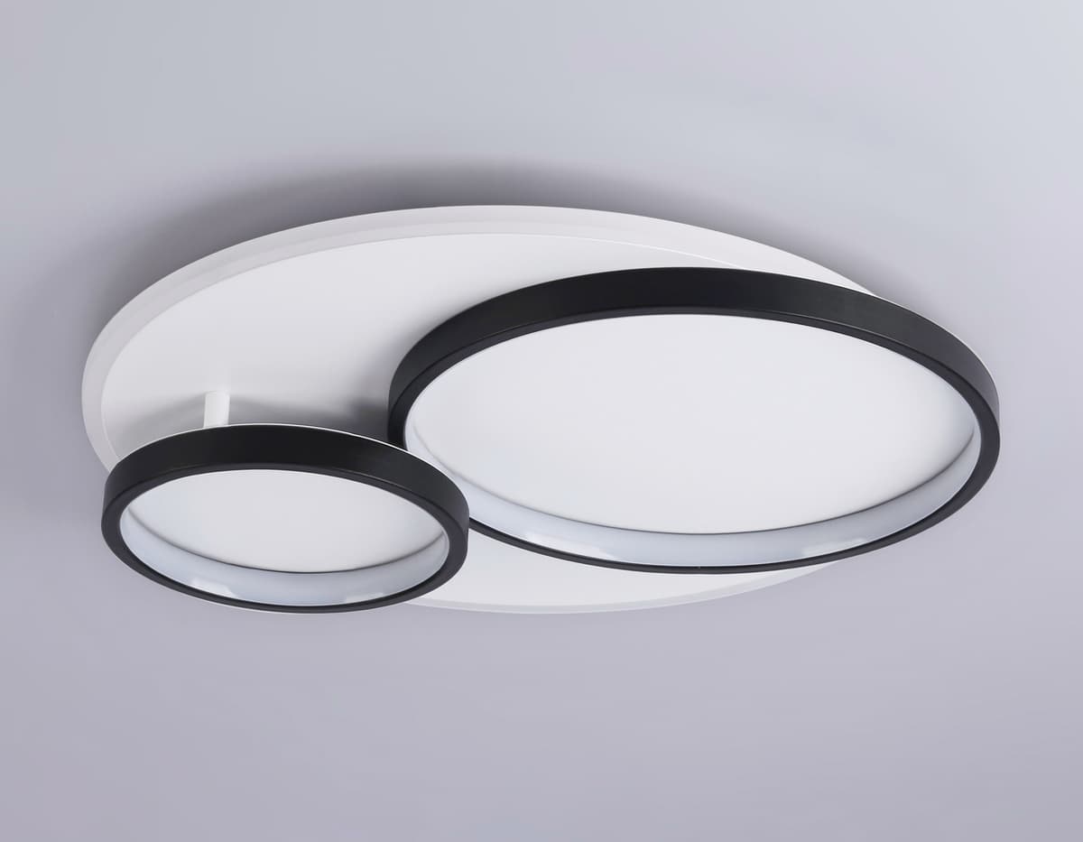 FA7719 WH/BK белый/черный 3000K-6400K 64W 490*470*90 (ПДУ РАДИО 2.4G)