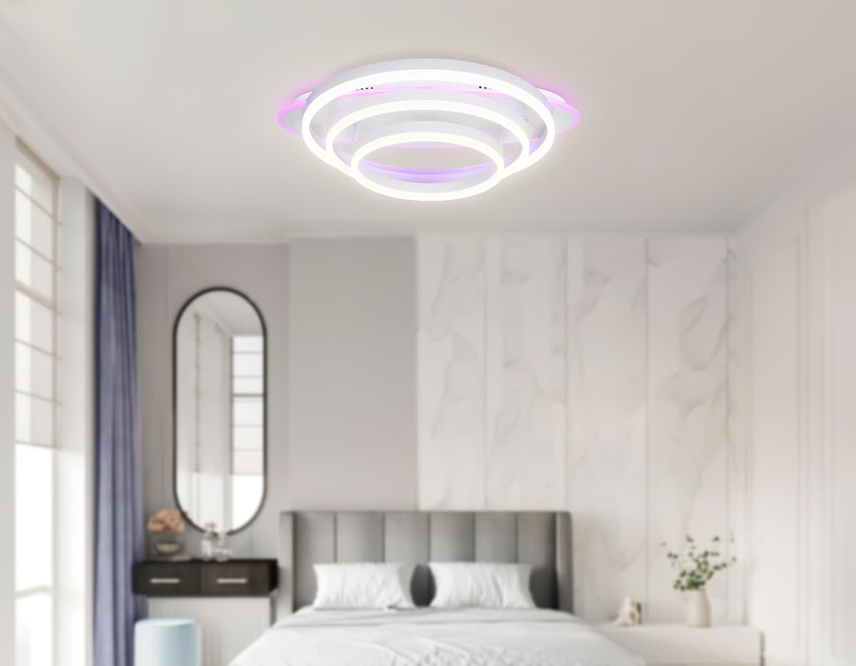 FA8522 WH белый 146W 3000K-6400K+RGB 560*500*150 (ПДУ РАДИО 2.4G)