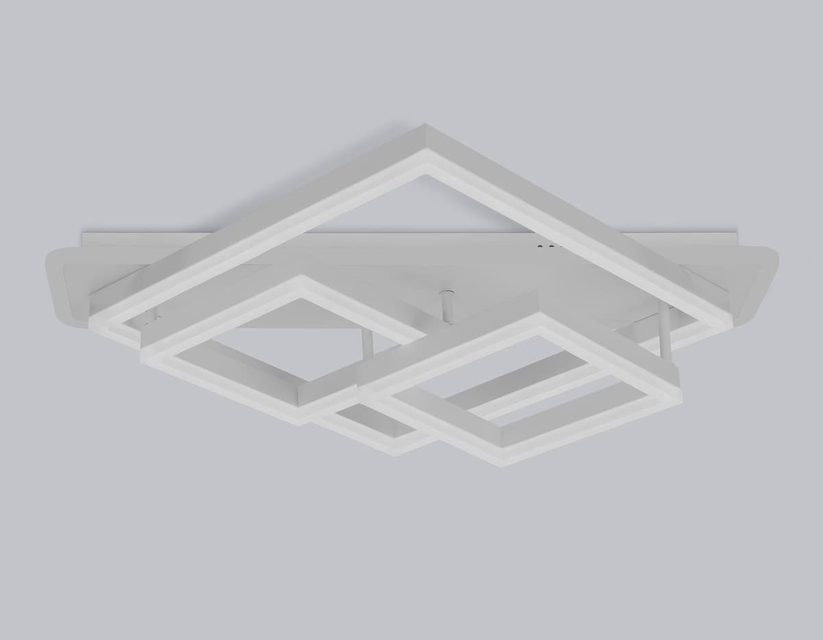 FA8531 WH белый 132W 3000K-6400K+RGB 630*570*160 (ПДУ РАДИО 2.4G)